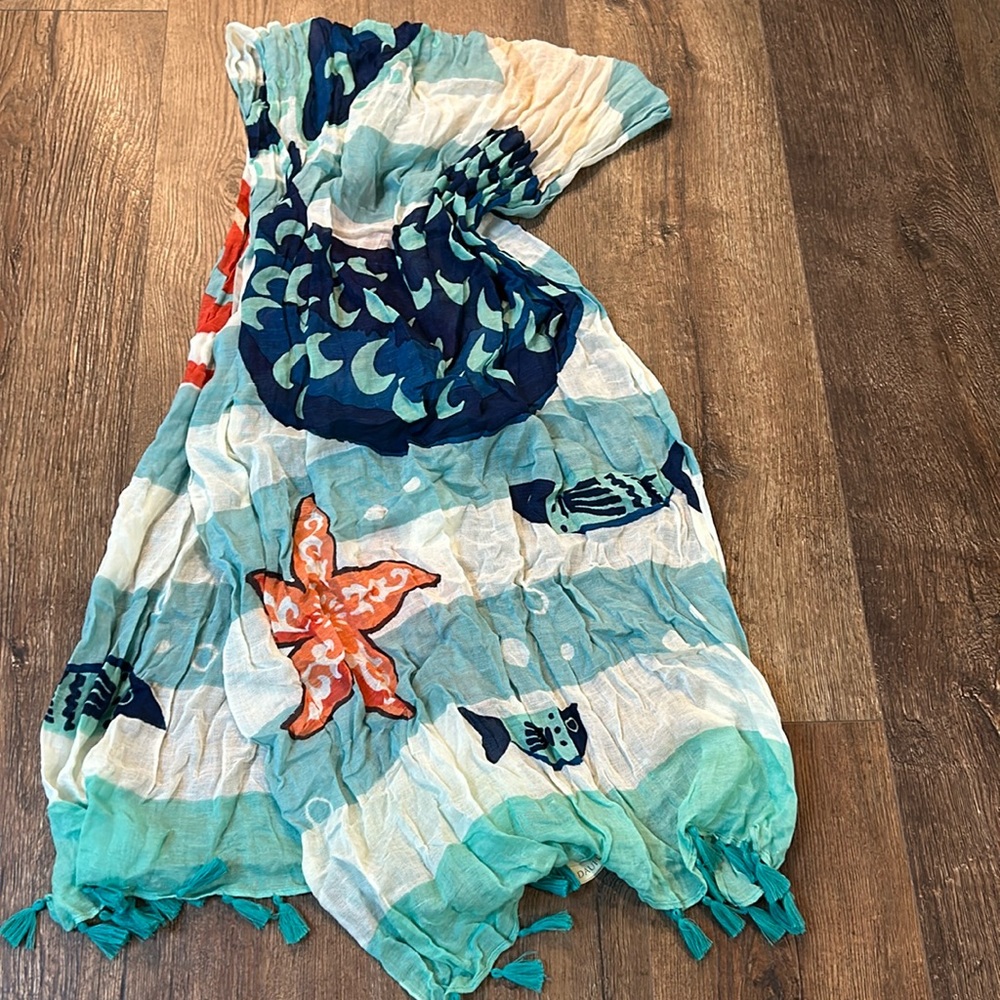 Ocean themed scarf